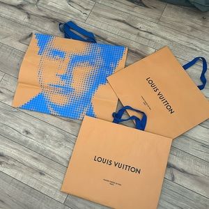 louis vuitton shopping bags lot